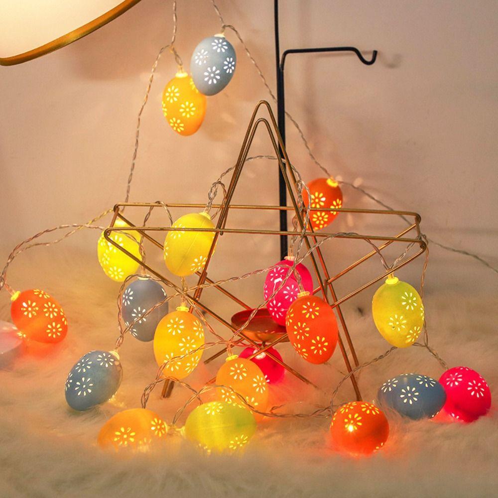 Eggs Chick Carrot Easter LED String Warm Light Festival Lamp Fahion Garland Lights  Party