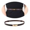 Classical Adjustable Buckle Thin Waist Belt for Women Lady Fashionable Stylish Design Waistband Decorative Dress Sash