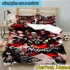 3PCS Custom Name Robo-Dance Skibidi Heart Bedding Set Including 1pc Duvet Cover And 2pcs Pillowcases for Bedroom, Dormitory Gift Home Decor