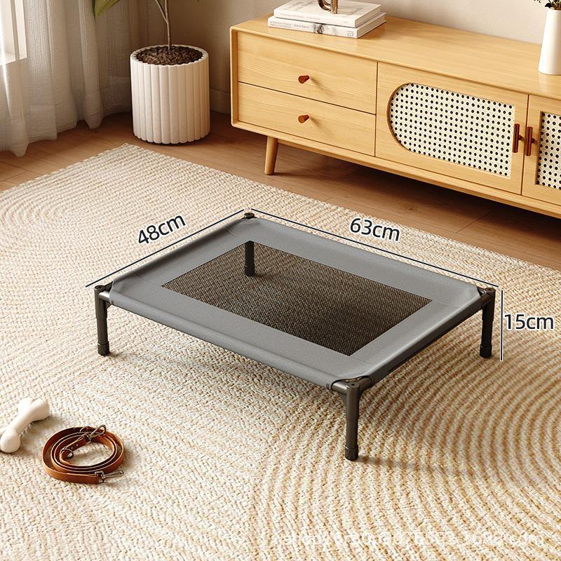Summer breathable pet marching bed, moisture resistant off the ground, cat and dog beds, small and medium-sized dog beds