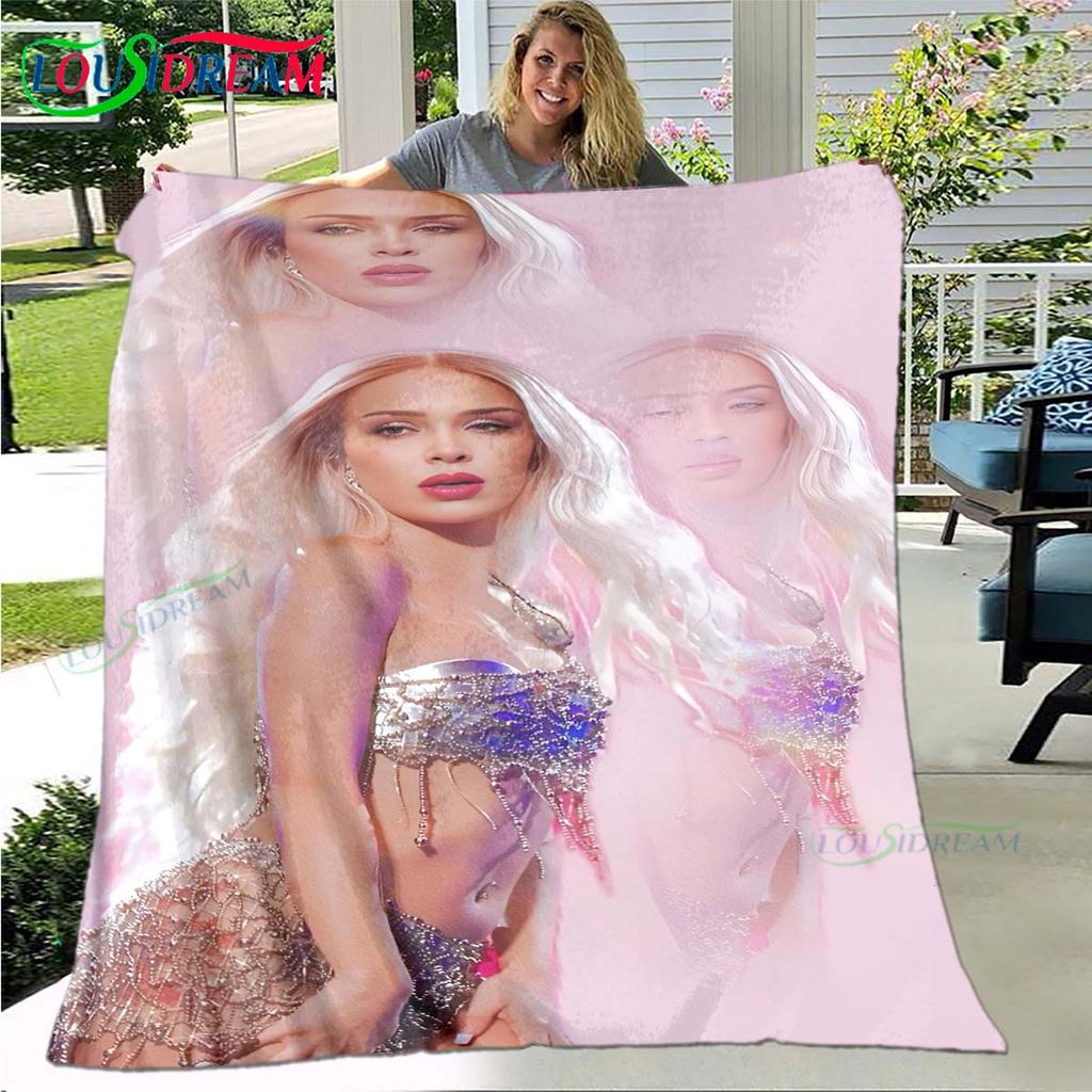 Fashion Spain Female Singer B-bad G-Gyal Four Seasons Blanket Sofa Cover Travel Bed Plush Blanket Office Break Blanket Gift