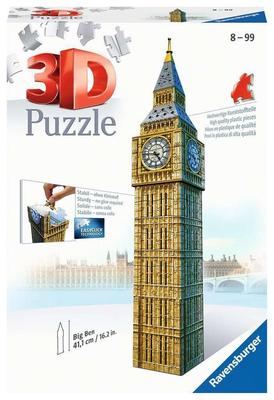 Ravensburger Big Ben 3D 216 Finished 41cm 12554 Ages 3D Gift Puzzle, Pieces, Size Tall, 8, 10+ [Puzzle, Puzzle, (Birthday/Christmas)]