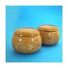 Handmade wooden go size made by a traditional craftsman bowl, chestnut, 33,