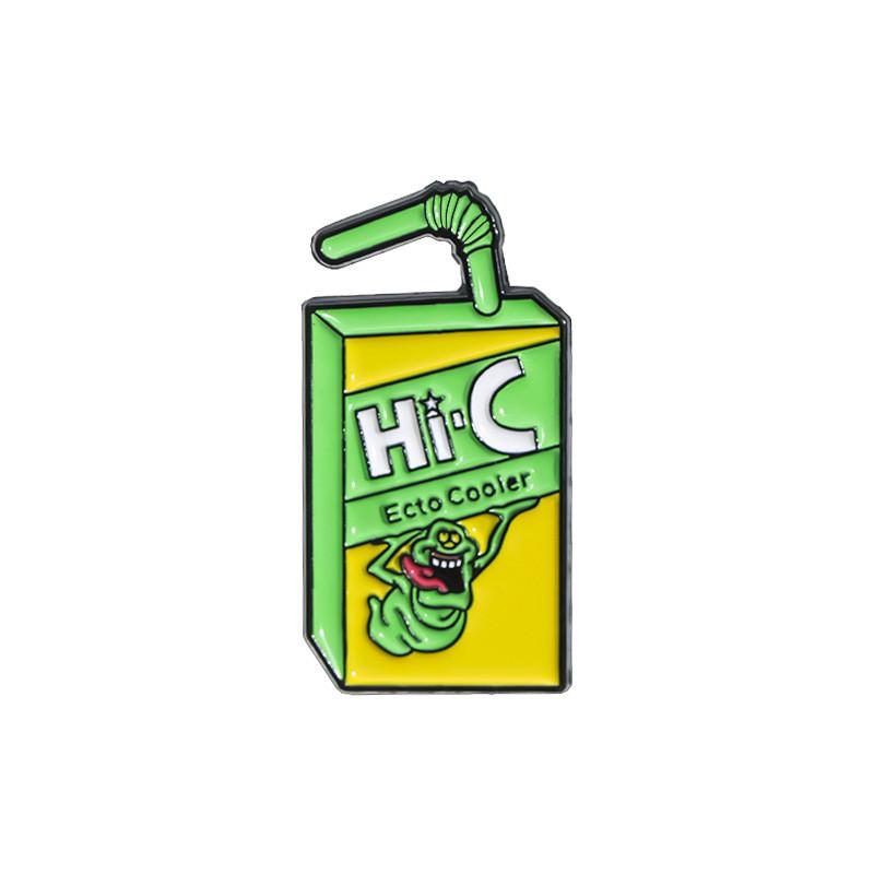 Alloy Unique Cartoon Character Brooch With Colorful Juicy Aesthetic Beverage