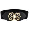 Trendy Womens Black Stretch Waist Belt Offering A Slender Look With Versatile Wear Options