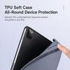 Tri-Fold Stand Soft Touch Smart Wake/Sleep Tablet Cover With Pencil Slot For iPad Mini 2024 / 2021, Anti-Drop PU Silicone Protective Case