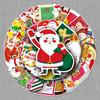 50 Waterproof Christmas Cartoon Stickers for DIY Decoration: Perfect for Suitcases, Travel Cases, Cars, and Motorcycles.