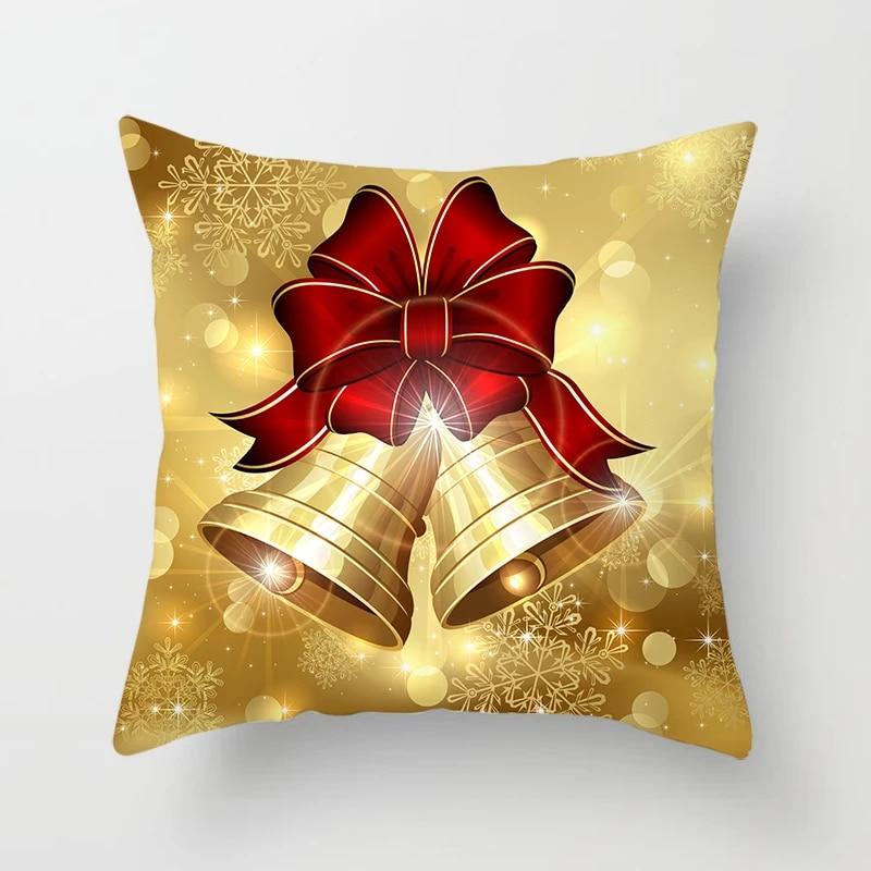 Зимние рождественские наволочки, елочные наволочки, диванные украшения для дома 40x40cm