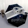 1pc Dallas Cowboys Umbrella, Sun Protection, And UV Shielding. It Has Eight Sturdy Ribs for Outdoor Use And Perfect As a Holiday Gift