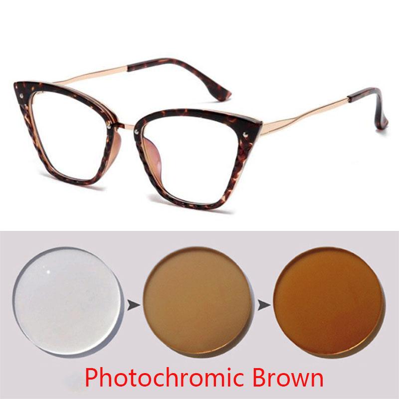 Damskie Okulary Korekcyjne Vintage Trapezoidalne Kryształowe Okulary do Myopii Soczewki Minus -1.0 -1.5 -2.0 Do -6.0