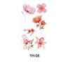 Waterproof Watercolor Cherry Blossom Tattoo Sticker Disposable Petal Tattoo Sticker  Chest