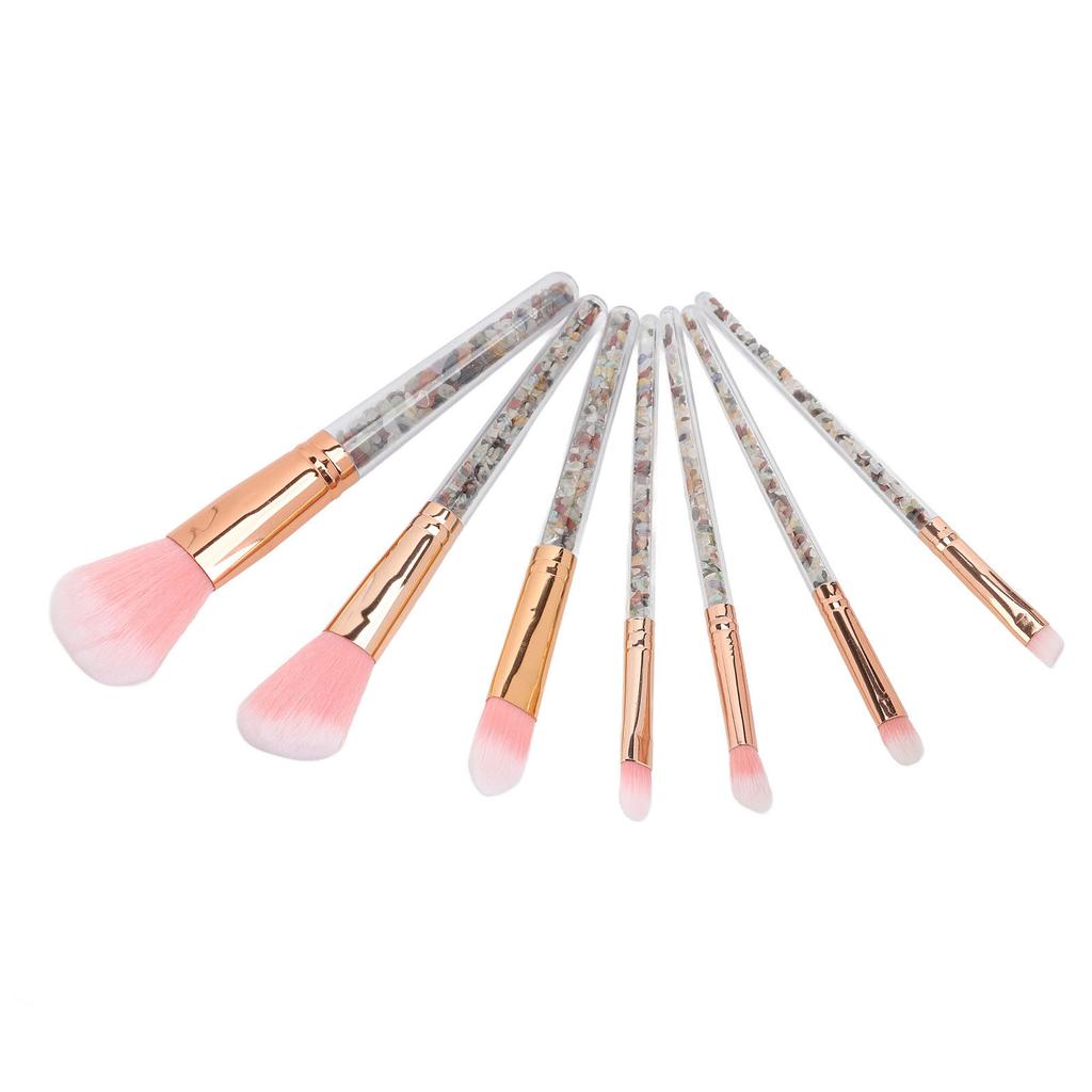 7PCS Makeup Brush Set Foundation Powder Concealers Eye Shadows Soft Brush Stylish Handle Cosmetic Tool