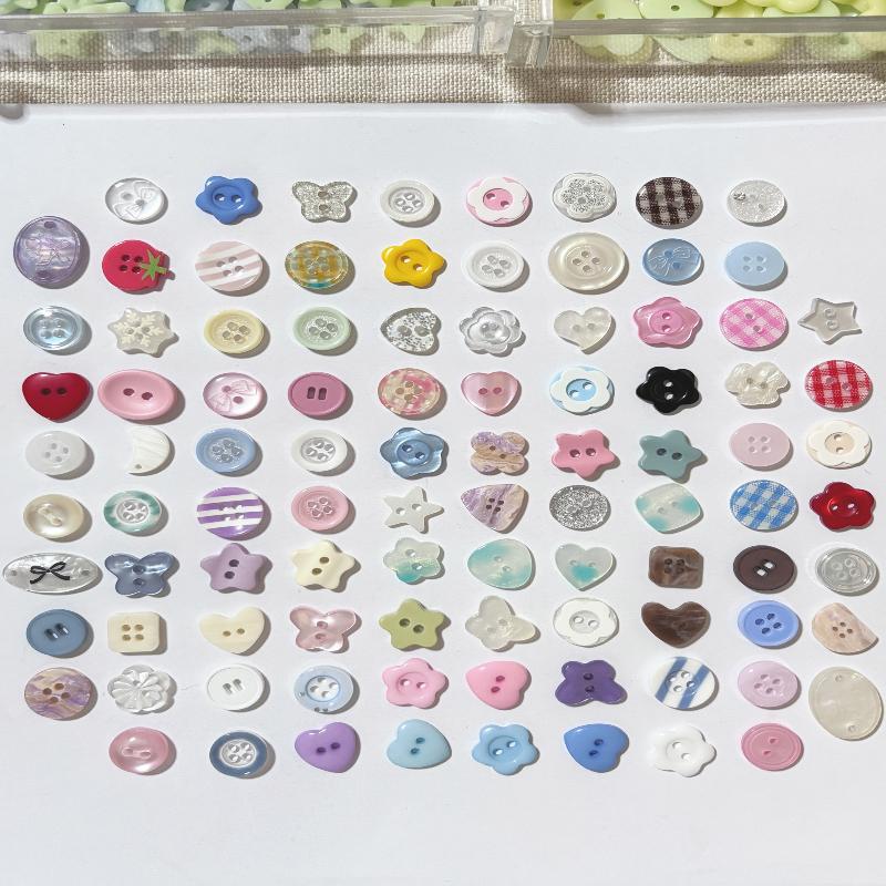 20Pcs/Set Multicolour Button S Crafts Diy Scrapbooking Cute Korean Sewing Button Randomly Apparel Accessories
