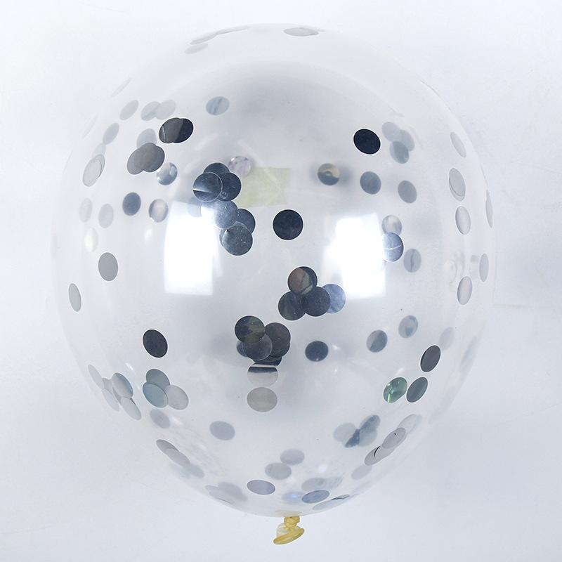 10/20/50 Pcs Colorful Confetti Balloons 12 Inch Transparent Sequin Balloons Wedding Birthday Balloons Festival Decoration Ballon 5