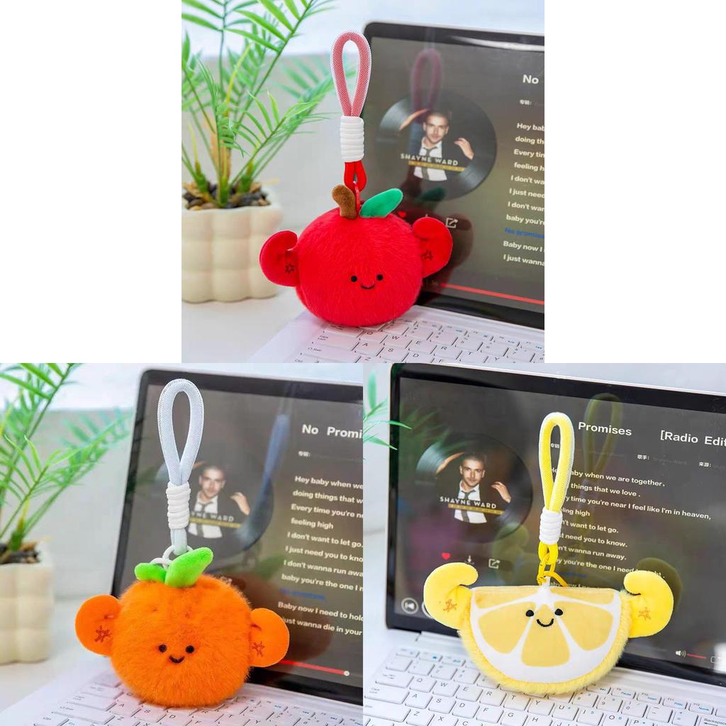 Fruit Plush Keychain With Pp Cotton Filling For Kids And Adults