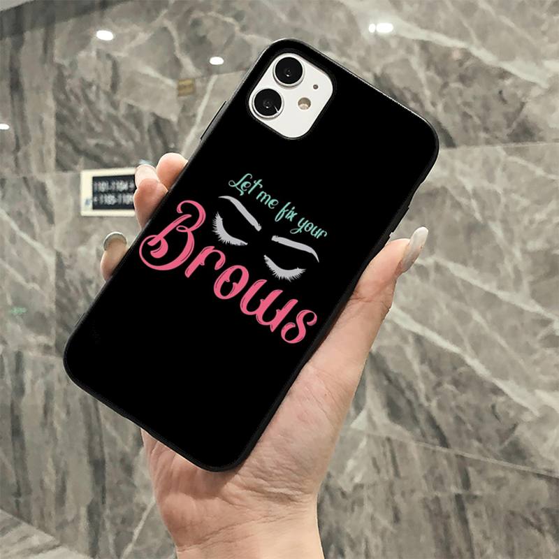 

MaiYaCa Eye Wink With Glitter Eyes Lashes Phone Case for iphone 13 11 12 pro XS MAX 8 7 6 6S Plus X 5S SE 2020 XR cover iphone 13promax