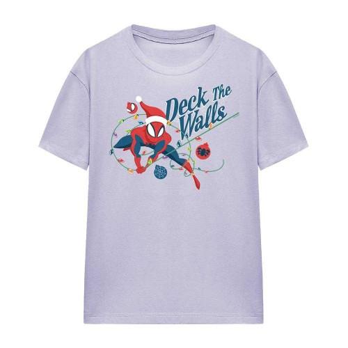 Spider-Man Womens/Ladies Deck The Walls T-Shirt