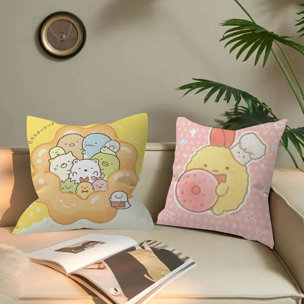 Japan S-Sumikkogurashi Cute Cushion Cover Pillow Cover Decor Pillowcase Printed Cushion Case for Couch