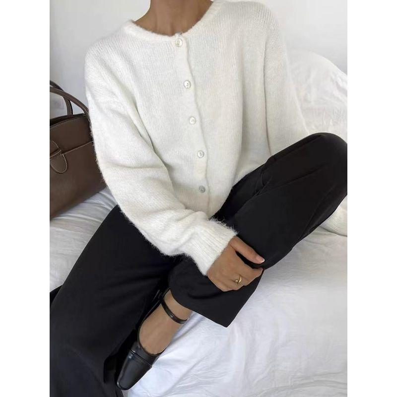 European and American New Soft Knit cardigan Retro Button Sweater Outerwear Cardigan Knitted Sweater
