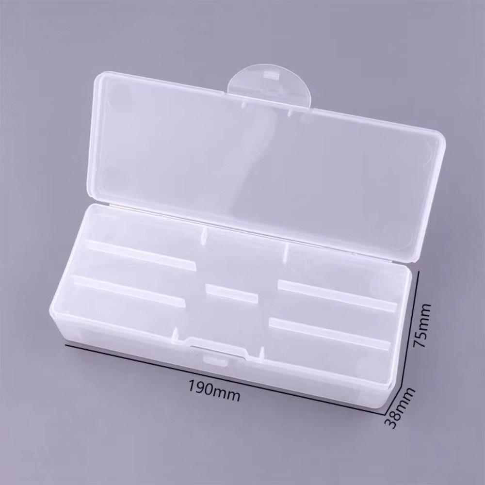 Frosted Nail Tool Organizer Case Double Layer Nail Art Tool Box  For Home Manicure Salon Use