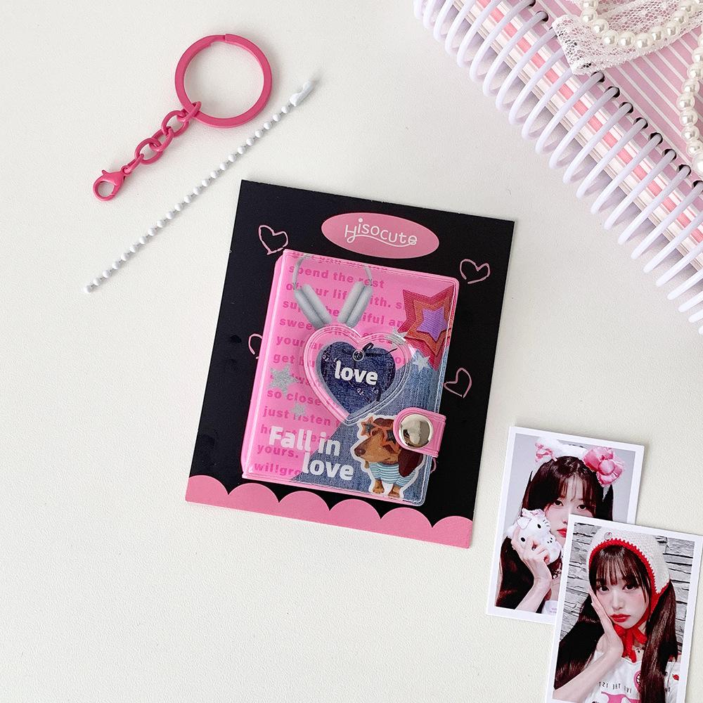 36/64 Pockets Mini Photo Album Heart Transparent Photocard Holder Mini Polaroid Album Storage Collect Book Name Card Album
