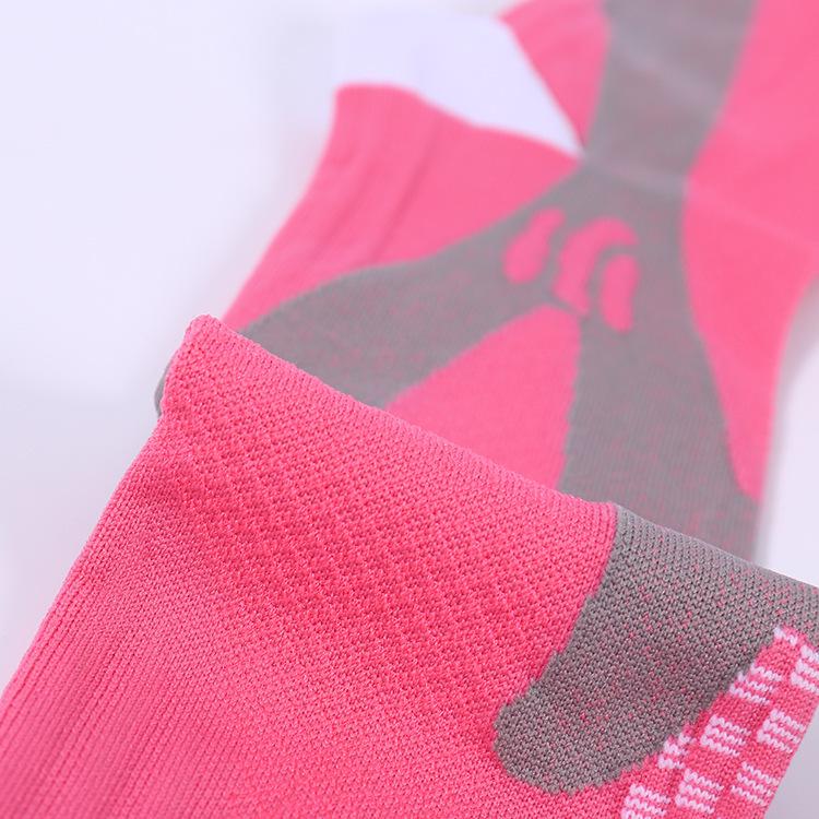 Breathable Compression Running & Aerobics Socks: Sweat-Absorbent, Gradient Pressure Calf Socks