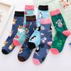 Stylish Mid-Calf Socks Men Women Animal Fruit Galaxy Print Casual Cotton