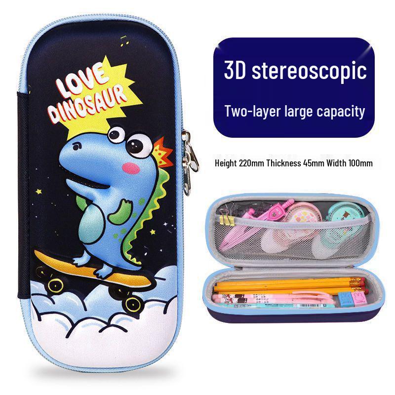 3D Cartoon Large Capacity Pencil Case for Kids - Boys Stationery Organizer