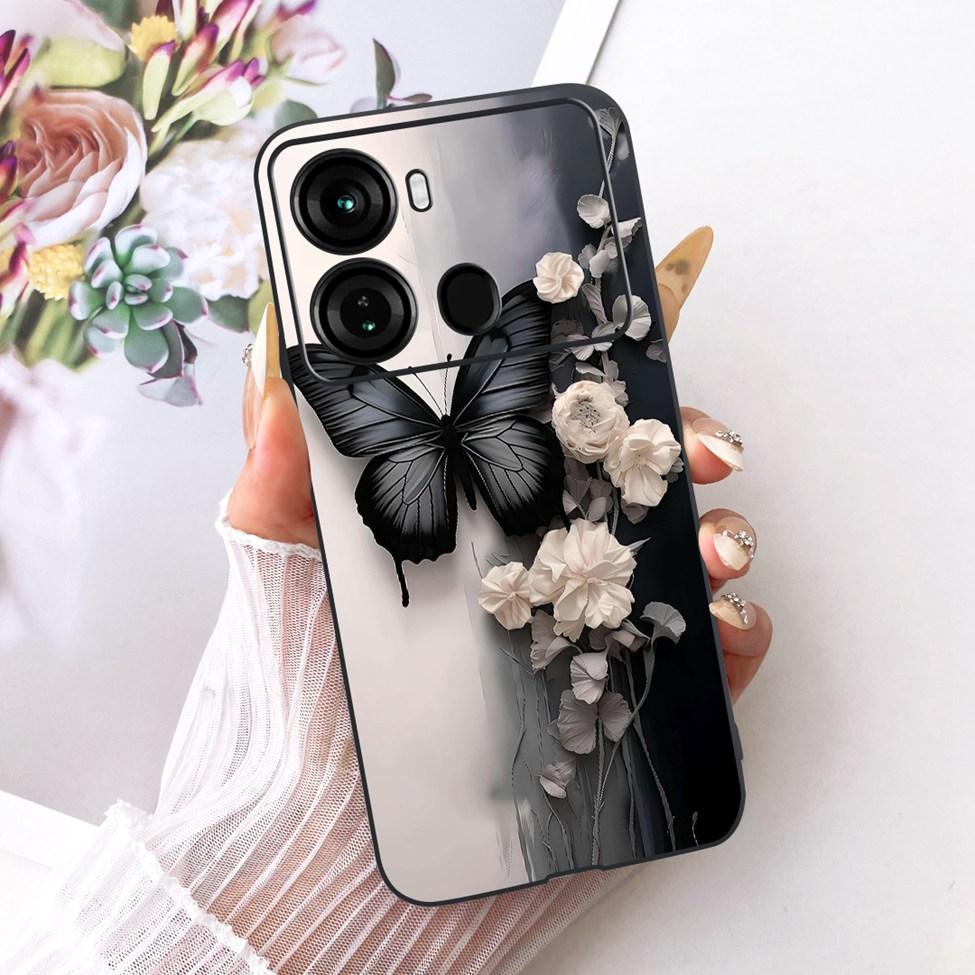 Coque Pour ITEL P40 Housse P662L Silicone Chat Mignon Mode Drôle Peinte Funda Pour P40 ITEL P 40 Coque de Téléphone
