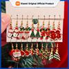 20PCS Women Cartoon Christmas Earring Set Fashion Cute Santa Claus Christmas Tree Pendant Earrings, Christmas Gifts
