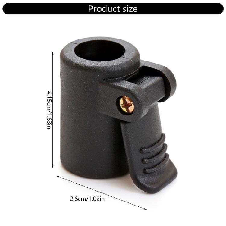 20Pcs Camping Tent Awning Poles Adjuster Clamp Plastic Tent Poles Connector With Nonslip Button Tent Accessories