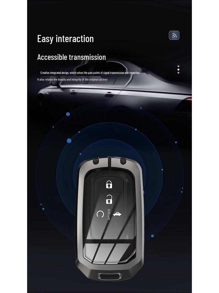 Honda Key Case Compatible with CRV, Civic, Accord, XRV, Vezel, Avancier, Breeze, UR-V, and Spirior Models