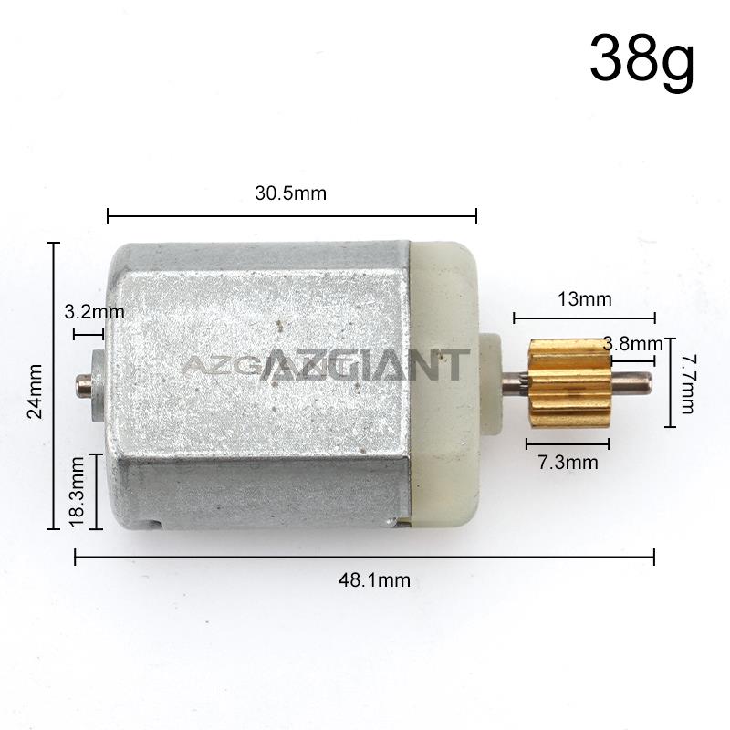 5Pcs/lot DC Motor with 8/9/10/12 Teeth Gear FC280 Car Door Lock Motor DIY Electric Metal Engine 12V Repair Kit