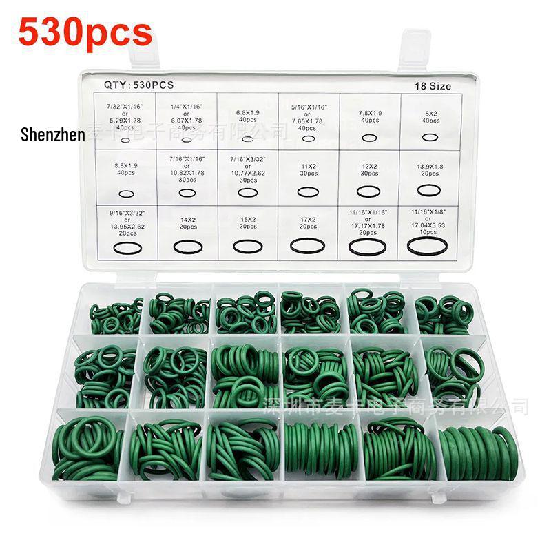 Green Nitrile O-ring for Car AC Compressors - High Temp Resistant Sealing Ring, 530/270PC