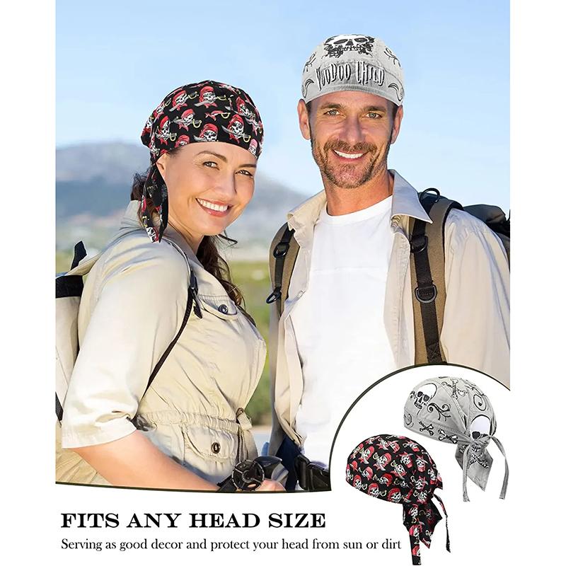Radfahren Totenkopf Piratenkappe Hut Bandana Kopfwickel Atmungsaktive Helmfutter Schweißabweisend UV Sport Stirnband Schal für Männer und Frauen
