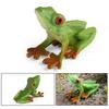 Tree Frog Figurine Realistic Toad Statue Sculpture Ornament Decoration Kids Educational