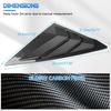 Pair Carbon Fiber Rear Window Louver Vent Cover For Honda Civic Sedan -2025