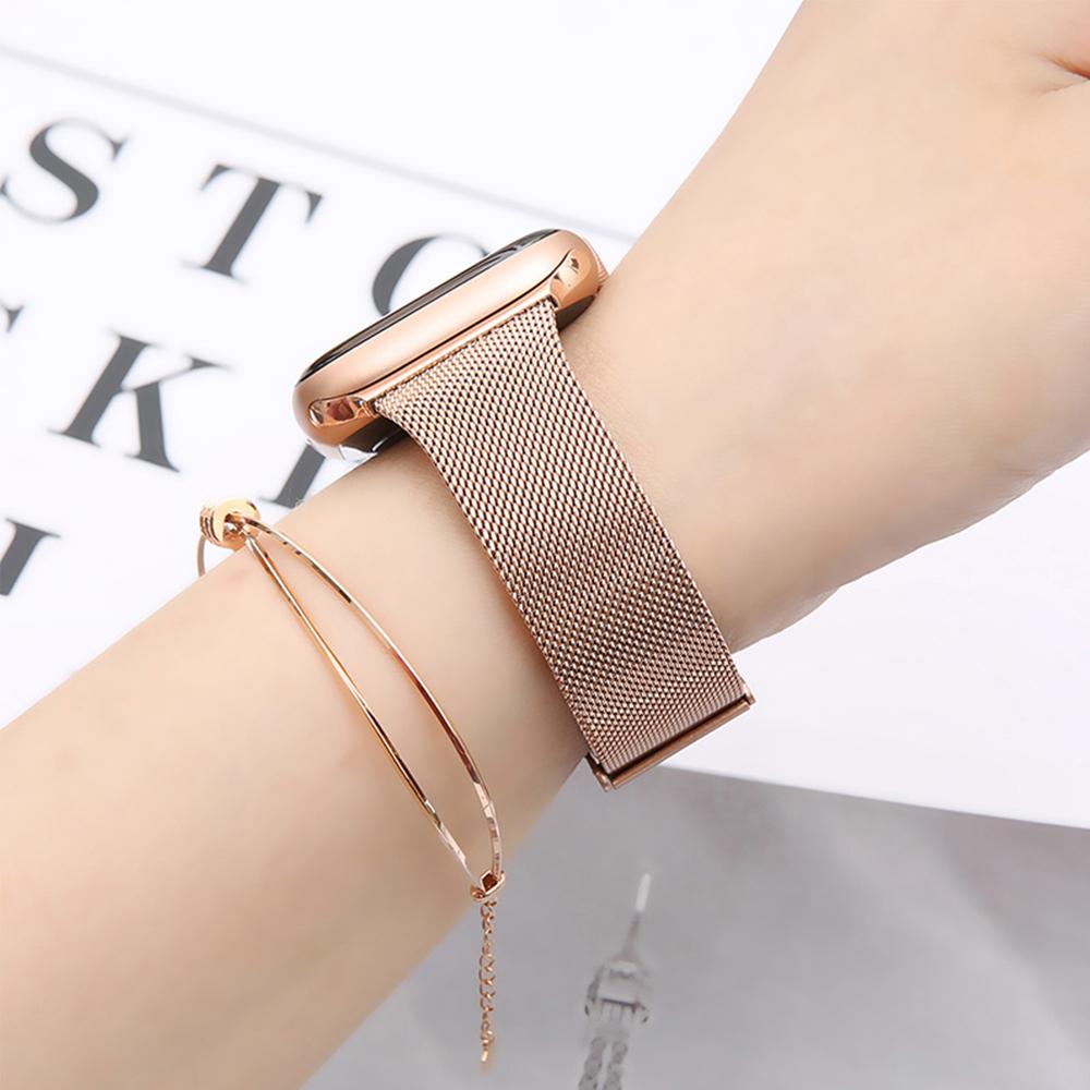 Metallarmband für Apple Watch Band 44mm 40mm 46mm 42mm 45mm 41mm 49mm Mailänder Armband iWatch Serie Ultra 11 10 9 8 7 6 SE Gürtel