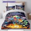 Dragon Striker Pattern Bedding Set Quilt Cover Pillowcase Home Decor Gift (1 * duvet cover + 2 * pillowcase, without core)