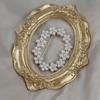 High-End Women's Pearl Oval Wreath Brooch - Vintage Design Pin for Suit or Sweater