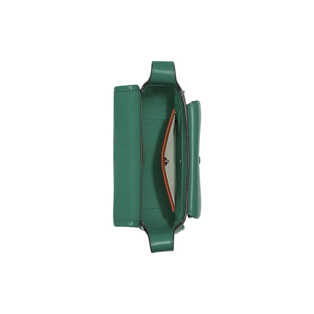 COACH Tabby Glove Tanned Leather Shoulder Bag, Crossbody Bag Small Women's Green CK955-LHAEE