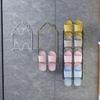 Badkamer Slippers Rek Zelfklevende Ponsvrije Muur-Handdoek Gemonteerde Houder Ruimtebesparende Wc Muur Deur Thuis Schoen opslag Plank