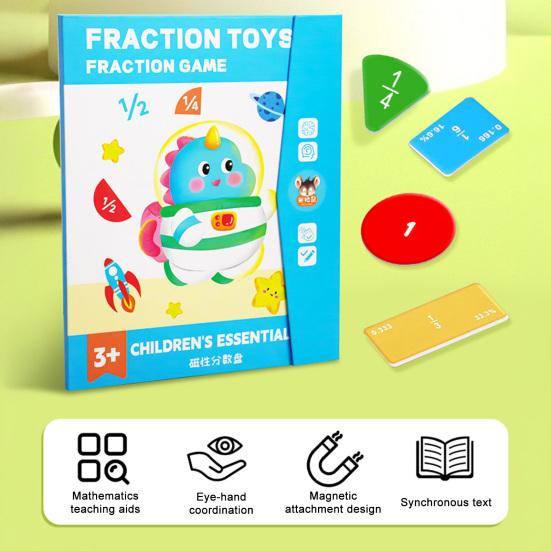 1 Set Magnetic Fraction Tiles Circles Percentage Decimal Fraction Learning Math Manipulatives