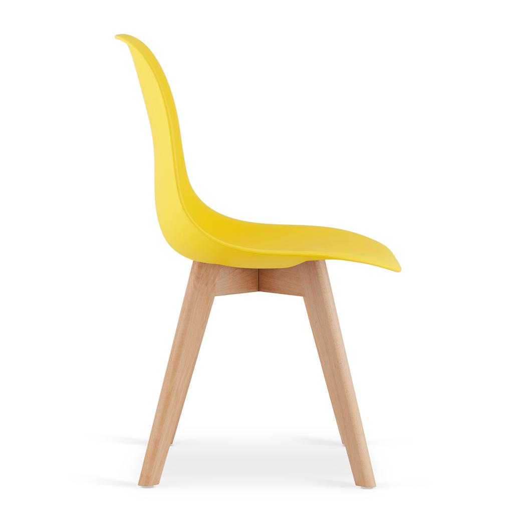 Kito Chair Yellow / Natural Legs X 3