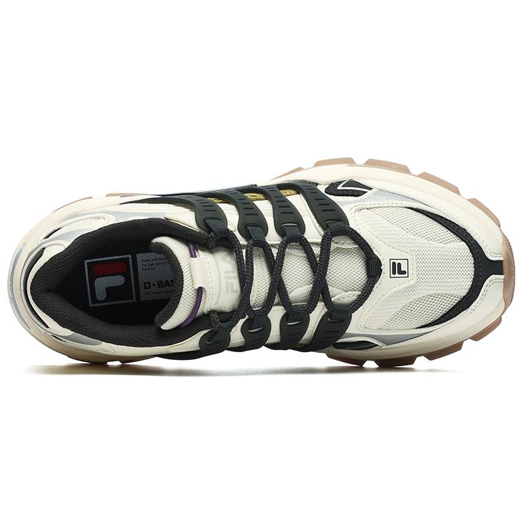 New FILA Corallo Low Top Casual Shoes Women's Antique White Color Contour Gray F12W241116FBB