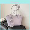 Female Large Pu Bag With Top Zipper And Inner Pockets For Daily