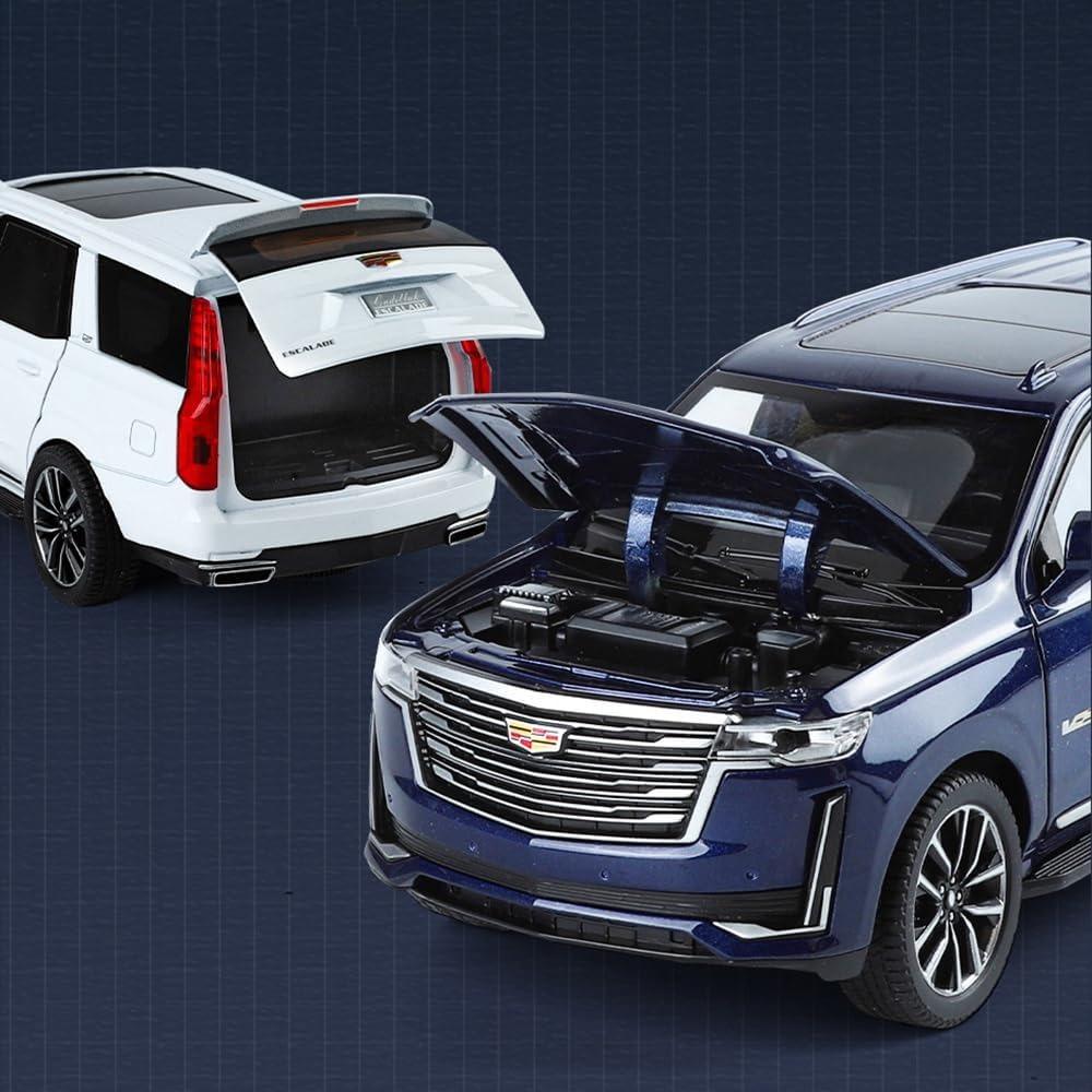 1/24 Masto Cadillac Escalade Metalinis Lydinio Diecast Transporto Priemonės Modelis Automobilio Žaislas Kolekcinis Modelis Escalade su Garsu Šviesa ir Atitraukimo Jėga Žaislai Dovanos