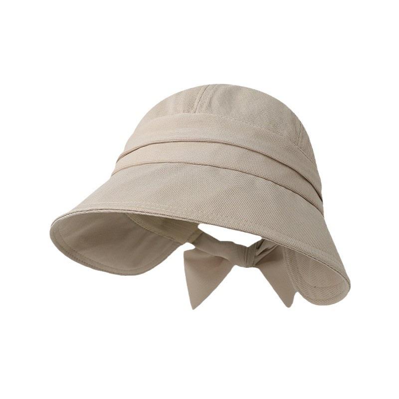 Autumn New Fisherman's Hat Children's Back Bow Big Head Circumference Wide Brim Temperament Versatile Breathable Basin Hat