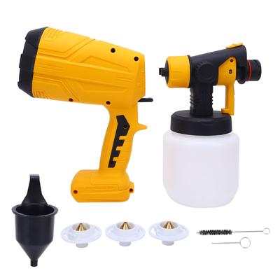 Cordless Paint Sprayer 200W 800ml Capacity 4 Nozzles Rechargeable Electric Paint Gun for Furniture Crafts