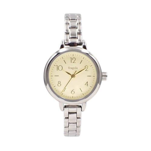 Follow Fragola Standard Form Metal Watch N02421S-2 SV/GD Women's Silver